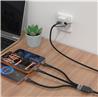 Câble iCAN USB 2.0 3 en 2, 100W, 4 pieds(Open Box)