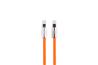 iCAN 6ft USB Type-C to Type-C silicone cable, 240W, Orange