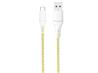 iCAN USB-A 2.0 to USB Type-C, M/M, 1m (3.3ft), yellow&white