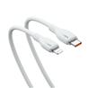 Câble de charge rapide Baseus Pudding Series USB Type-C vers IP 20 W, 1,2 m, blanc stellaire