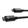 Câble de données de charge rapide Baseus Tungsten Gold USB Type-C vers Type-C 240 W, 3 m, noir