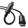 Câble de données de charge rapide Baseus Tungsten Gold USB Type-C vers Type-C 240 W, 3 m, noir