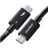 [Certifié Intel] Câble Choetech Thunderbolt 5 USB Type-C vers Type-C, 8K 120 Gbit/s, 1 m