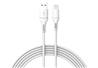 iCan USB-A 2.0 to MFi Lightning Cable, M/M, Braided, 1m (3.3ft), White