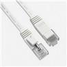 Câble Ethernet Gigabit plat iCAN CAT6, 1 000 Mbit/s, 32 AWG, 45 pi, blanc