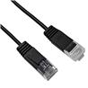 iCAN CAT6 Slim Ethernet Cable, 1000Mbps, Pure Bare Copper, 3FT, Black