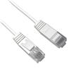 iCAN CAT6 Slim Ethernet Cable, 1000Mbps, Pure Bare Copper, 2FT, White