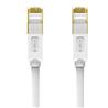Câble Ethernet iCAN CAT8 Premium, S/FTP, 40 Gbit/s 2 000 MHz, 30 cm, blanc