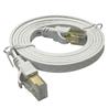 Câble Ethernet plat blindé iCAN CAT8, 40 Gbit/s, STP, 1,5 m, blanc