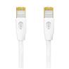 iCAN CAT7 Ethernet Patch Cable, High Speed 10Gbps 600MHz, Double Shielded S/FTP 26AWG, Gold Plated, 25FT, White
