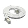 Câble Ethernet plat blindé iCAN CAT8, 40 Gbit/s, STP, 2,1 m, blanc