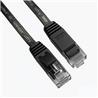 iCAN CAT6 Flat Gigabit Ethernet Cable, 1000Mbps, 32AWG, 15FT, Black