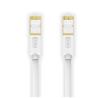 iCAN CAT7 Ethernet Cable,10Gbps 600MHz, SSTP, Gold Plated, 7FT, White