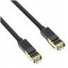 iCAN CAT7 Ethernet Cable,10Gbps 600MHz, SSTP, Gold Plated, 3FT, Black