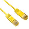 iCAN CAT6 Slim Ethernet Cable, 1000Mbps, Pure Bare Copper, 7FT, Yellow