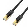 iCAN CAT7 Ethernet Cable,10Gbps 600MHz, SSTP, Gold Plated, 3FT, Black