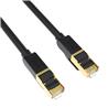 iCAN CAT8 Premium Ethernet Cable, S/FTP, 40Gbps 2000MHz,  7FT, Black