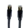 iCAN Premium CAT8 Ethernet Cable, Braided, 10FT, Black