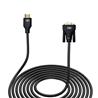 iCAN HDMI to VGA, Male to Male, Gold Plated, 3FT, Black