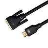 Câble iCAN HDMI vers DVI (DVI-D) double liaison, mâle vers mâle, 3 m