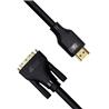 Câble iCAN HDMI vers DVI (DVI-D) double liaison, mâle vers mâle, 3 m