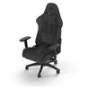 CORSAIR TC100 RELAXED Fabric Gaming Chair, Relaxed Fit, Black/Grey