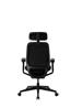 GTCHAIR Neoseat Office Chair, 4D Paddle Shift Control Arms, N7 Mesh Headrest, 350mm Black Nylon Base, 55mm Black Castors, Black