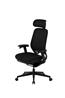 GTCHAIR Neoseat Office Chair, 4D Paddle Shift Control Arms, N7 Mesh Headrest, 350mm Black Nylon Base, 55mm Black Castors, Black