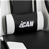 iCAN G-0847BW Ergonomic Gaming Chair Black‌-and-White