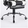iCAN G-0847BW Ergonomic Gaming Chair Black‌-and-White