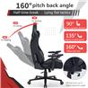 iCAN 97031 PU Leather 6D Armrest Gaming Chair,Black