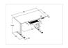 Bureau électrique debout iCAN ET167-BK