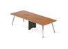 Sunon EN76-2.300120H Long Meeting Table with Round Aluminum Base