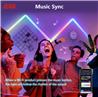 Guirlande lumineuse au néon RGBIC, bandes lumineuses à LED de 16,4 pieds, synchronisation musicale, conception DIY