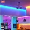 iCAN Smart LED RGB+IC 16.4ft Strip Lights, Music Sync, APP Control.