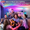 iCAN RGB+IC COB LED 16.4ft Strip Lights, Music Sync, Home Decor.