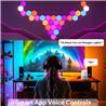 Panneaux lumineux hexagonaux iCAN, appliques murales LED hexagonales RVB + IC.
