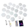 Panneaux lumineux hexagonaux iCAN, appliques murales LED hexagonales RVB + IC.