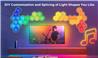 Panneaux lumineux hexagonaux iCAN, appliques murales LED hexagonales RVB + IC.