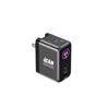 iCAN PD-133 65W 3-Port TFT GaN PD Wall Charger with 3.3ft 100W USB-C C(Open Box)