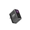 iCAN PD-133 65W 3-Port TFT GaN PD Wall Charger with 3.3ft 100W USB-C C(Open Box)
