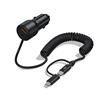 Choetech 110W 2-Port Car Charger with 5ft Type-C Stretchable Cable