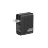 iCAN Chargeur USB-C GaN PD 40 W avec câble Type-C rétractable de 80 cm