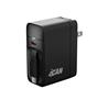 iCAN Chargeur USB-C GaN PD 40 W avec câble Type-C rétractable de 80 cm
