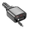 Choetech 105W 4-in-1 Digital Car Charger with 2.6ft 45W Type-C Cable