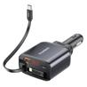 Choetech 105W 4-in-1 Digital Car Charger with 2.6ft 45W Type-C Cable