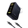 Baseus Chargeur mural GaN à 3 ports de 100 W avec câble C vers C de 10
