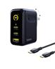 Baseus Chargeur mural GaN à 3 ports de 100 W avec câble C vers C de 10