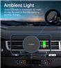 Choetech 15W Magnetic Car Charger Holder with Ambient Light, Black