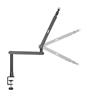 Bras de microphone iCAN, support de bras de micro réglable à profil bas pour bureau